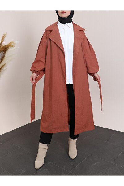 HİJABAYA Καμπαρντίνα με ελαστικό μανίκι με επένδυση με ζώνη