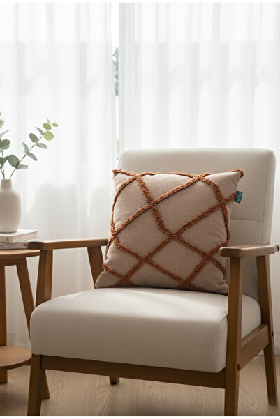 Rolivs زيرون - وسادة ديكور ناعمة الملمس بلون كريمي |   وسادة زخرفية بسيطة ذات...