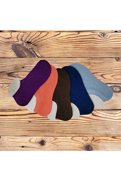 ROSE LİNGERİE Set of 5 pairs of short cotton girls' socks for ages 9-10 years