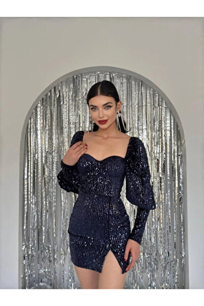 GENCULUS Nico Sequin Sequin Dress
