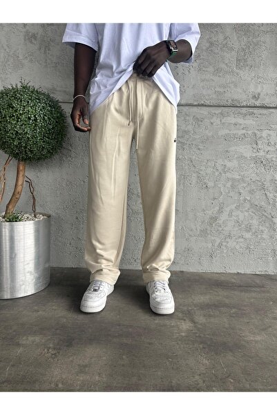 KağanKY Baggy Tracksuit with Cream Text Detail