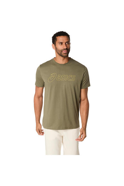 Asics LOGO SS TEE Erkek Krem Kısa Kollu Tshirt 2031E188-304