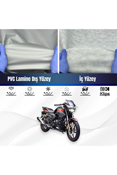 ULTRASHOP TVS Apache RTR 200 Su Geçirmez Motosiklet Branda 4 Mevsime Uygun Motor Branda