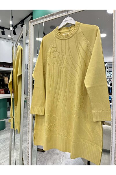 MRM MERAM BUTİK Dna Embossed Mercerized Tunic - Yellow - 2