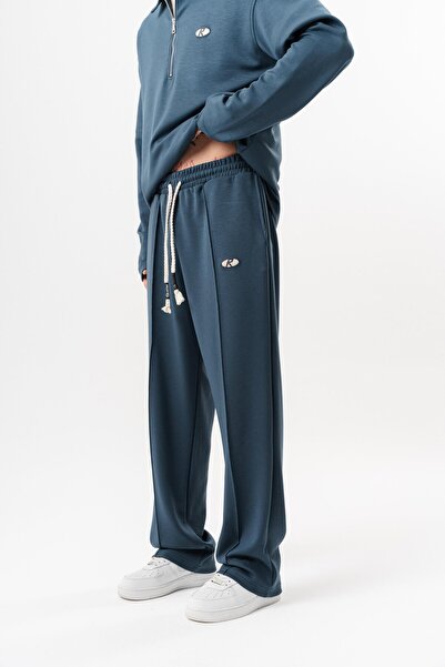 Respire Men's Modal Baggy Sweatpants Petrol