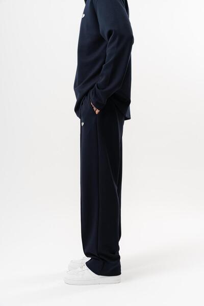 Respire Men's Modal Baggy Sweatpants Navy Blue