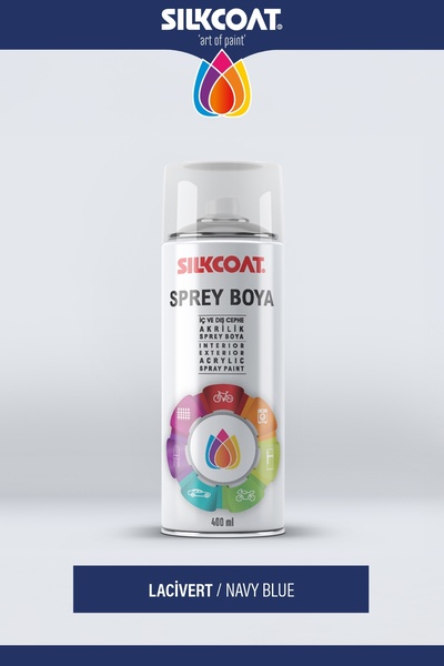 Silkcoat Premium Dekoratif Sprey Boya 400 ML – Mobilya, Duvar, Metal, Plastik...