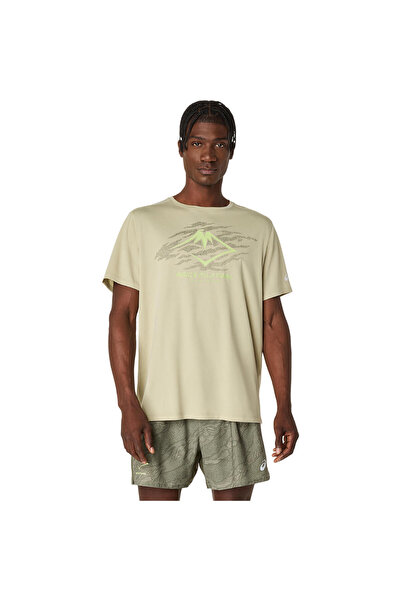 Asics FUJITRAIL LOGO SS TOP Erkek Yeşil Tshirt 2011D390-300