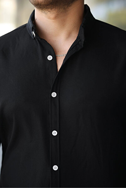 GENCULUS Men's Long Sleeve Regular Fit Linen Shirt