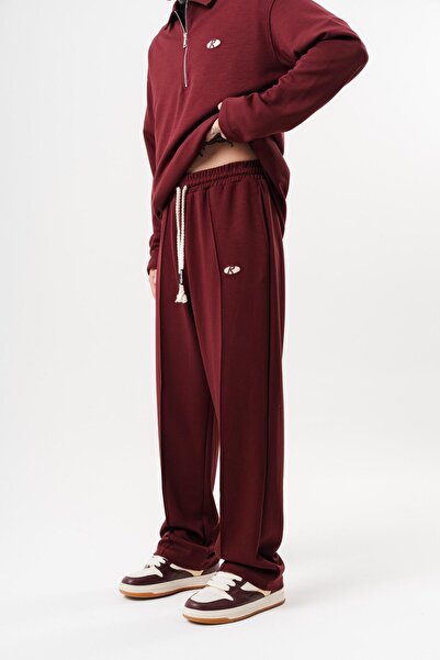 Respire Men's Modal Baggy Sweatpants Cherry