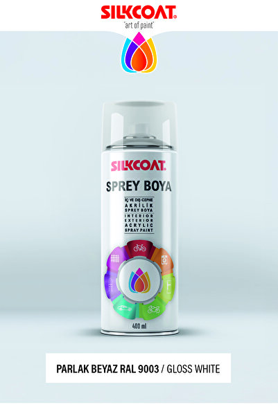 Silkcoat Premium Dekoratif Sprey Boya 400 ML – Mobilya, Duvar, Metal, Plastik...