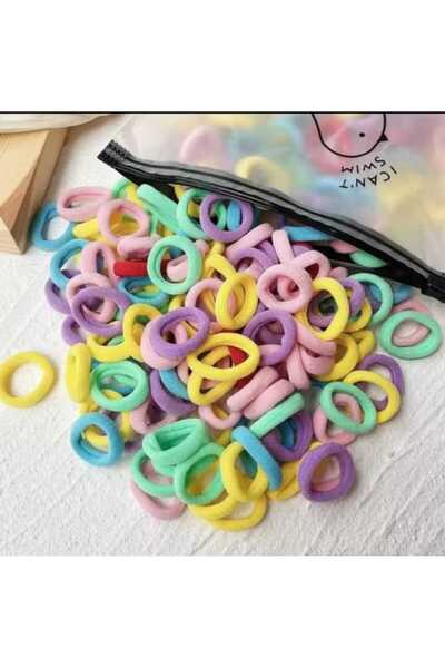 modares Çantalı MİN 50 Adet KÜÇÜK Lastik Toka Seti - KIZ ÇOCUK Yumuşak Havlu ...