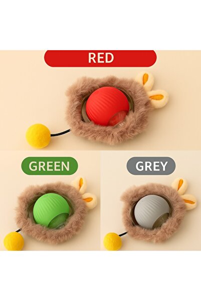 Genel Markalar Evcil Hayvan Tüylü USB type-c Şarjlı Hareketli Top