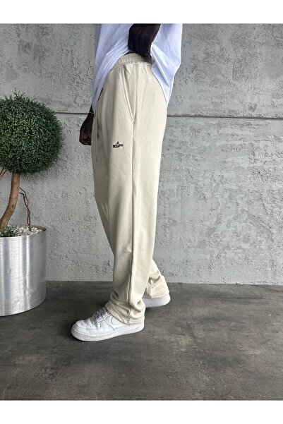 KağanKY Baggy Tracksuit with Cream Text Detail