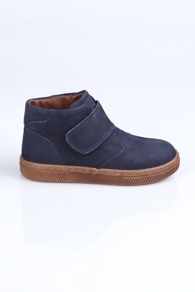 Mini Angel K.1501 Genuine Leather Boots P.-Navy Blue - 30
