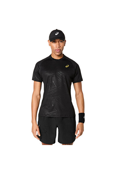 Asics MATCH SS TOP NIGHT ENERGY Erkek Siyah Kısa Kollu Tshirt 2041A352-001