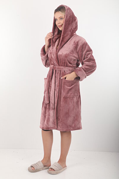 Wild Love Women's Hooded 100% Bamboo Short Dressing Gown