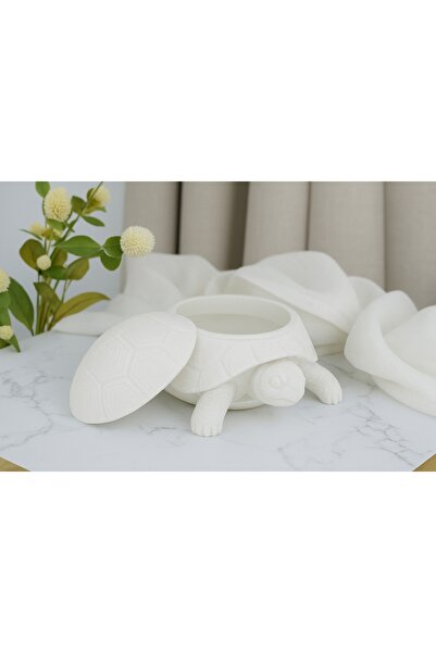 TriVox3D Turtle-Shaped Bowl with Lid Organizer (Diameter 18 cm)