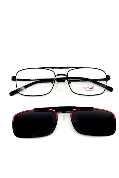 Avva 18074-1 C3 53-18-143 Clip-On Polarized Sunglasses