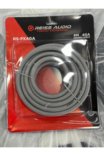 REİSSOUND 4 GA %100 BAKIR ELEKTRİK TESİSAT SES SİSTEMİ KABLOSU 6 METRE