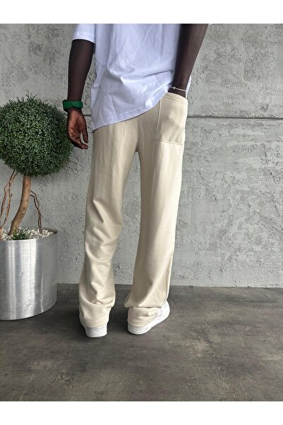 KağanKY Baggy Tracksuit with Cream Text Detail