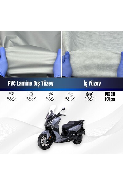 ULTRASHOP SYM Joyride 300 Su Geçirmez Motosiklet Branda 4 Mevsime Uygun Motor Branda