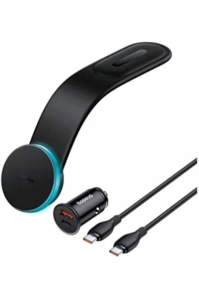 Baseus C02 Pro Series Stick-on Magnetic Wireless Charging Car Mount, Cluster Black