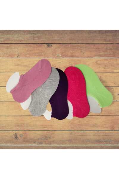 ROSE LİNGERİE Set of 5 pairs of short cotton girls' socks for ages 5-6 years