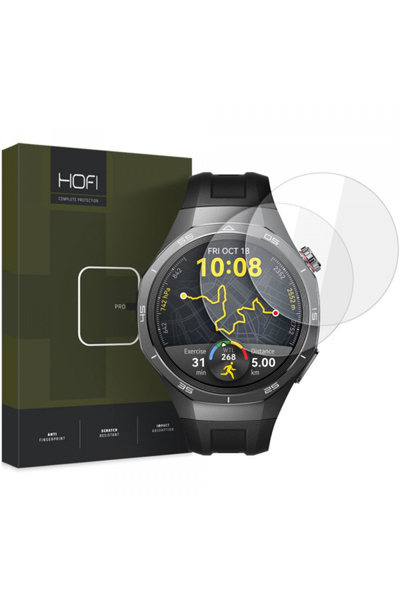 Huawei Folie Protectie HOFI Glass PRO+ pentru Watch GT 5 Pro 46mm, Set 2 bucati, Sticla Securizata