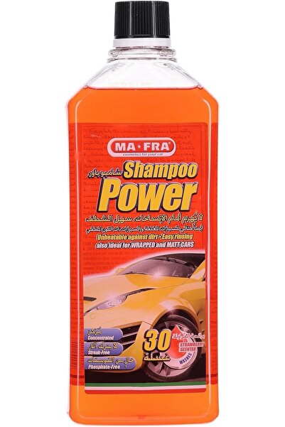 MAFRA Shampoo Power, Concentrated Degreasing Shampoo For Cars, 30-Wash Size, 1000Ml
