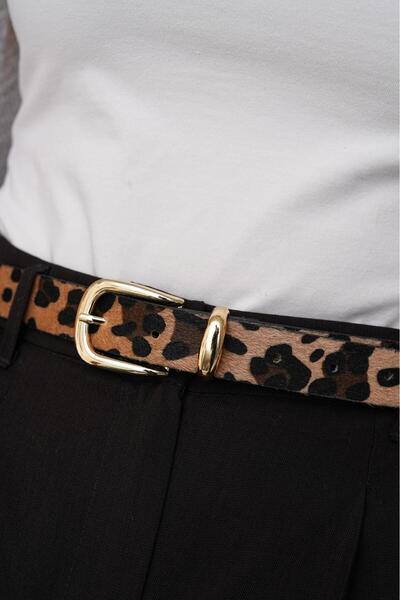 Desre Moda Gold Buckle Suede Belt Trouser Belt Shirt Belt Coat Belt Dress Belt