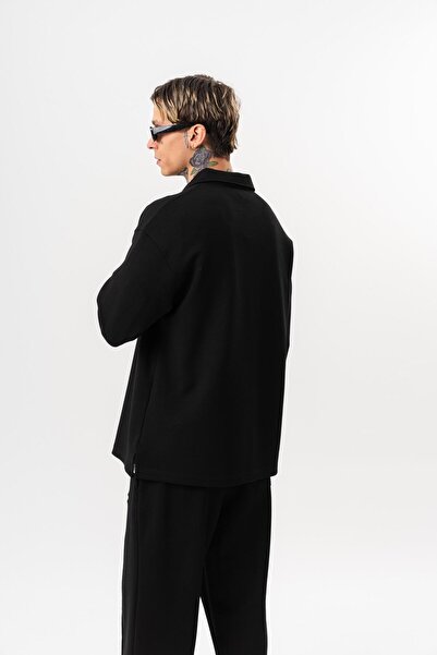 Respire Men's Half Zip Modal Sweatshirt Black