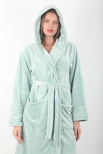 Wild Love Women's Hooded 100% Bamboo Short Dressing Gown