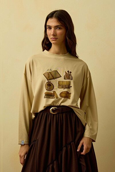 Ceylan Otantik Bej Kitap Printed Basic Body Is a Basic Body Kit.