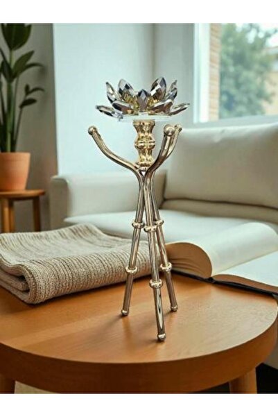 general brand Luxury Lotus Crystal Candle Holder