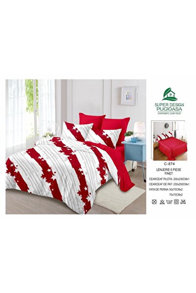 OEM Bed Linen, Fine Cotton 6 Pieces, Normal Sheet for Double Bed
