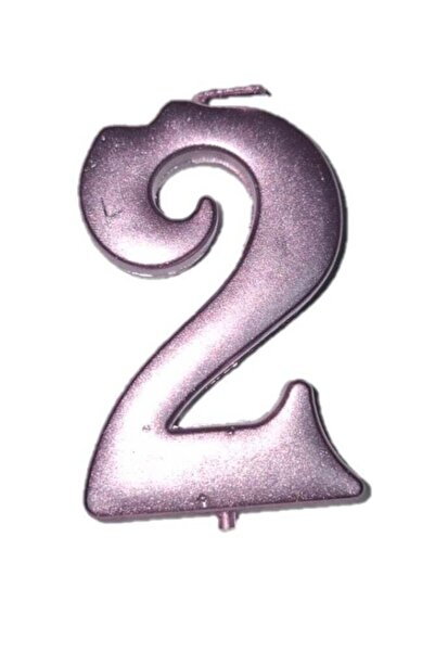 Generic Happy Birthday Candle Number 2 (Size 2.5x4.5cm)