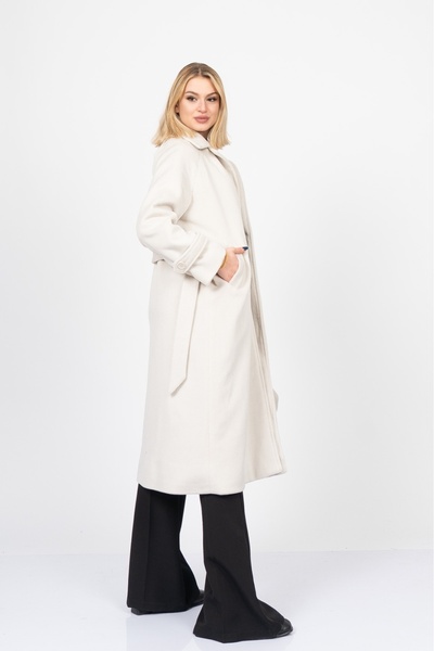 MissVina Jachetă cu mâneci reglan și curea în talie - pardesiu 2534