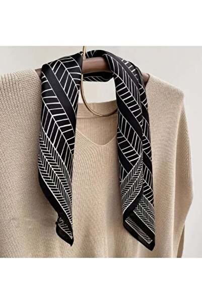 Dgt Luxury Geometric Patterned, Sun Protection, Windproof, Double Sided Printed , Scarf, Scarf 70X70