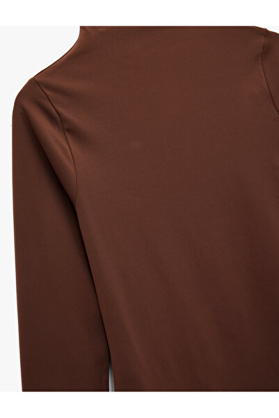 Koton Μακρυμάνικο μπλουζάκι με ζιβάγκο εφαρμοστό