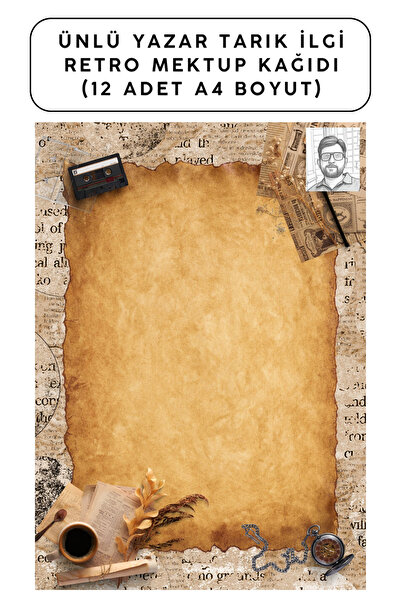 Organik Yolda ورق مكتبي بتصميم ريترو من الكاتب الشهير تاريك إلجي (12 قطعة بحج...