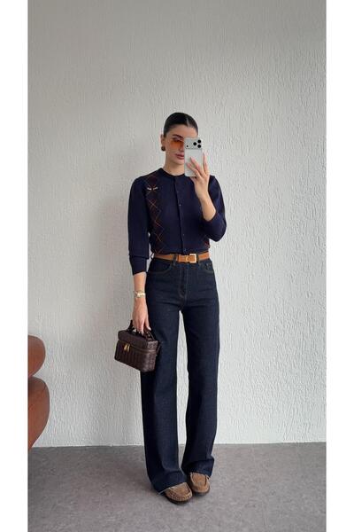 HAZELANNA Kesik Paça Rins Yıkama Wide Leg Jean