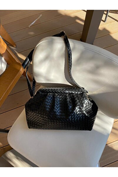 Rivina Meri̇ Glow Knitted Detailed Handbag, Shoulder Bag and Crossbody Bag