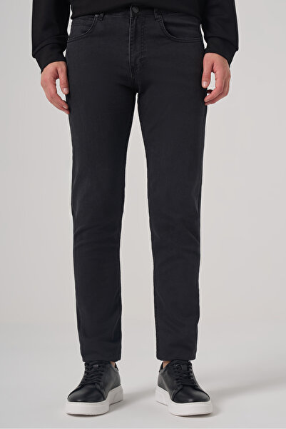 Morven Men's Black Denim 5 Pocket Slim Fit Jean Jeans