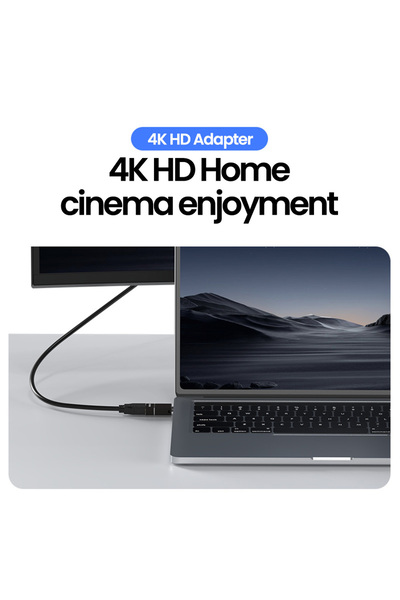 AdyMel USB-C to HDMI Adapter, 4K 60Hz UHD, Set of 2 (HDMI female - USB-C male)