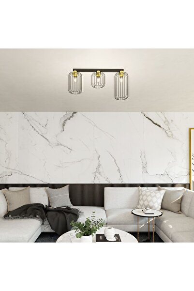 Emibig BARN Ceiling Light E27 Black + Gold 1366_3
