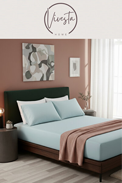 Vivesta Home Single Fitted Sheet Set 100×200 + 50×70 Pillowcase – Soft, Durable Fabric