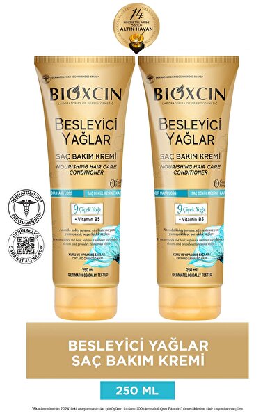Bioxcin Nourishing Oils Hair Care Cream 250 ml - Sulfate-Free 2X250 ml