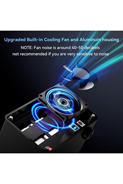 CenmaX CENMATE 2 Bay 2.5/3.5 SATA HDD/SSD Hard Drive Enclosure, USB A/C 3.0, 4 RAID Modes, Up to 40TB