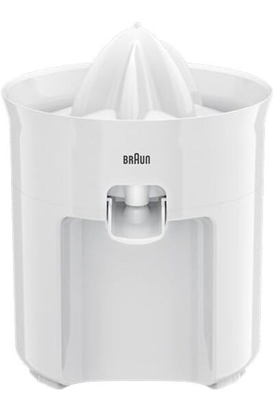 Braun Citrus Juicer, 60 W, Anti Drip Spout, Dishwasher Safe, CJ3050WH, White